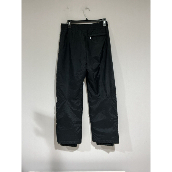 Kids Large Black Snow Pants Pull On Zip Up - Picture 2 of 7